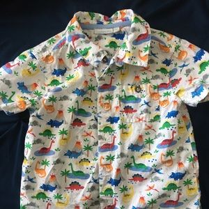 Button down shirt and shorts